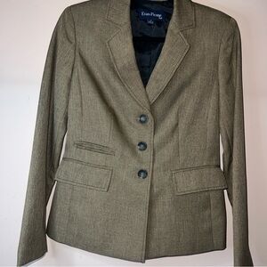 Evan Picone Women's Olive Blazer